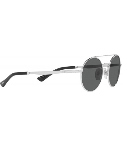 PO2496S Round Sunglasses Silver/Dark Grey $67.28 Round