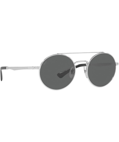 PO2496S Round Sunglasses Silver/Dark Grey $67.28 Round