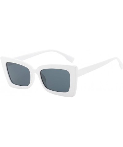 Adult Irregular Eye Sunglasses,Retro Eyewear Fashion Radiation Protection F $7.50 Rectangular