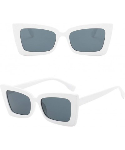 Adult Irregular Eye Sunglasses,Retro Eyewear Fashion Radiation Protection F $7.50 Rectangular