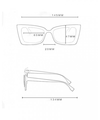 Adult Irregular Eye Sunglasses,Retro Eyewear Fashion Radiation Protection F $7.50 Rectangular