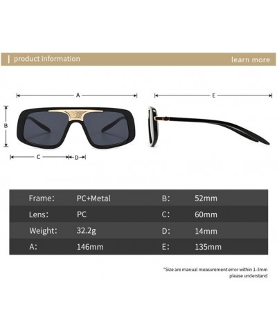 Stripe Frame Square Sunglasses Women Men Oversized Sun Glasses Vintage Eyewear UV400 Beige $17.21 Oversized