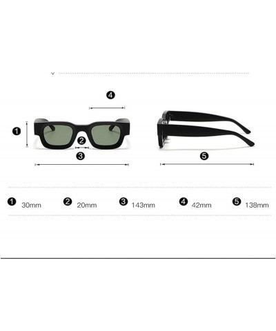 Square Frame Small Frame Women's Fashion Decorative Sunglasses (Color : A, Size : 1) 1A $8.48 Designer