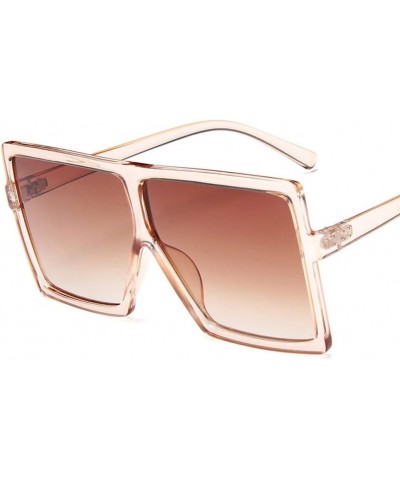 Sunglasses Square Women Female Eyewear Eyeglasses Plastic Frame Clear Lens Shade Fashion Driving C3 Lightbrown $17.22 Sport