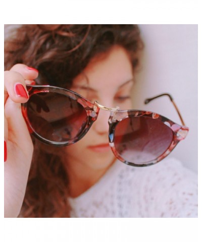 Vintage Arrow Women Sunglasses Round Design Candy Color B2427 Red/Red $11.99 Round