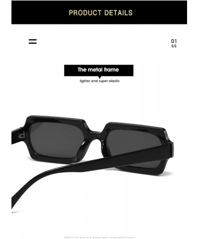 Small Frame Hip Hop Fashion Retro Sunglasses for Men and Women (Color : C, Size : 1) 1A $16.30 Designer