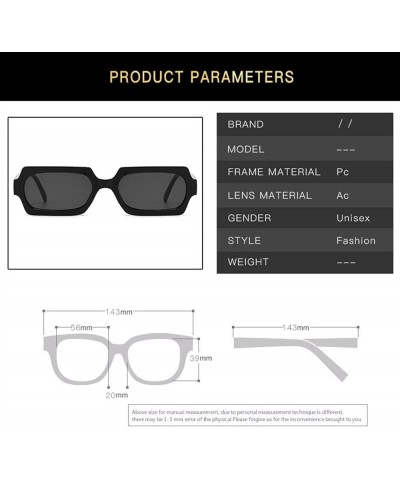 Small Frame Hip Hop Fashion Retro Sunglasses for Men and Women (Color : C, Size : 1) 1A $16.30 Designer