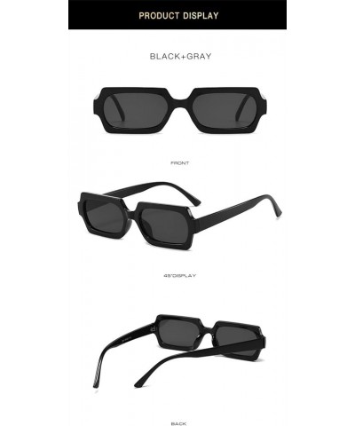 Small Frame Hip Hop Fashion Retro Sunglasses for Men and Women (Color : C, Size : 1) 1A $16.30 Designer