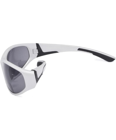 Bifocal Sunglasses with TR90 and Rubber Frame - Sports Style Sunshine Readers (White, 3.00) +3.00 Pearly-silver $13.20 Rectan...