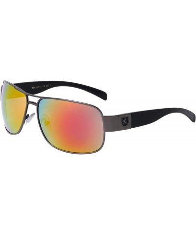 Dipstick - Squared Aviators Sunglasses Red Black $20.94 Aviator