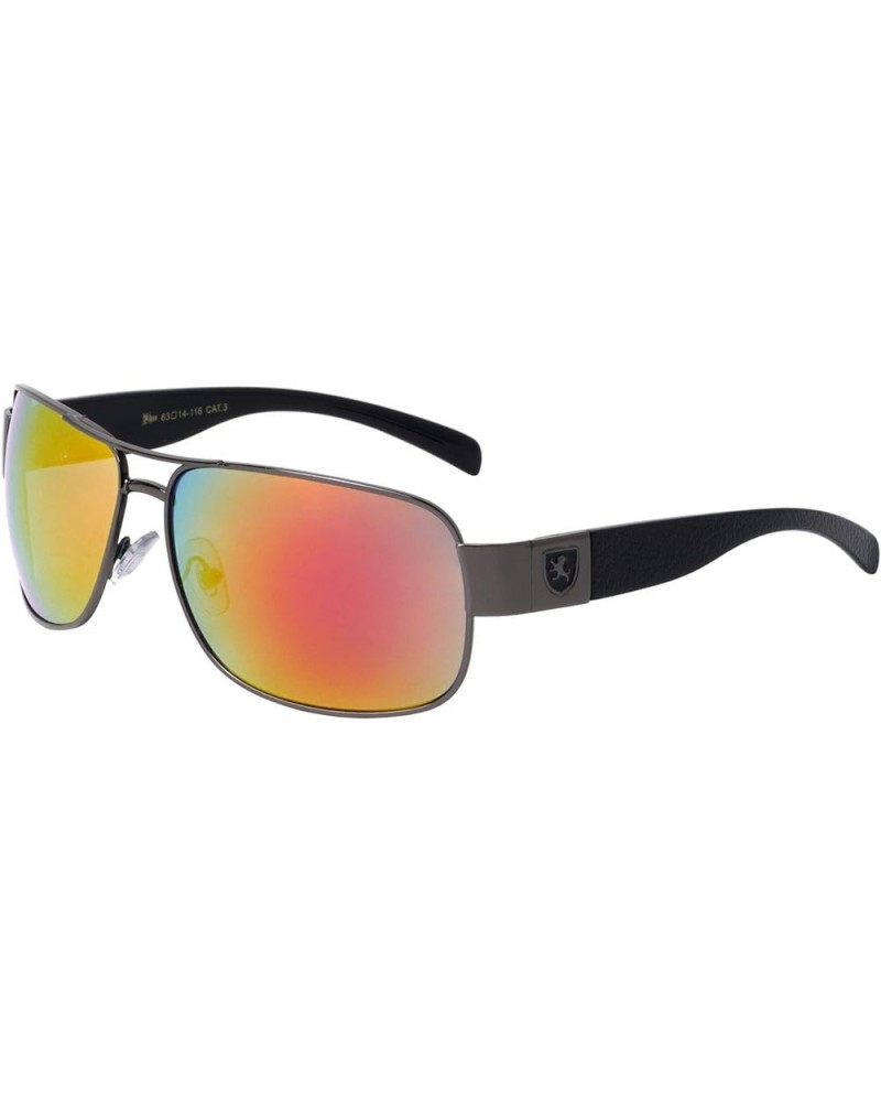 Dipstick - Squared Aviators Sunglasses Red Black $20.94 Aviator