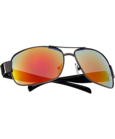 Dipstick - Squared Aviators Sunglasses Red Black $20.94 Aviator