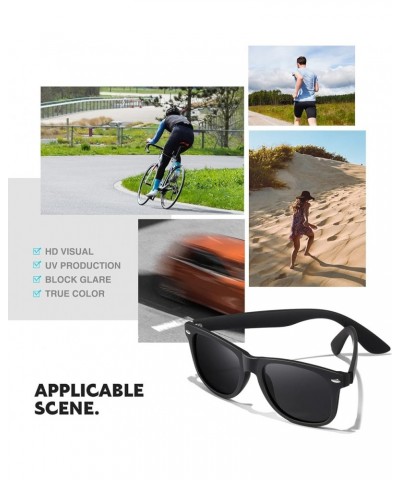 Sunglasses Men Polarized Sunglasses for Womens Trendy Retro Mirror Lens for Driving Fishing UV400 Protection D1-blackgery+303...