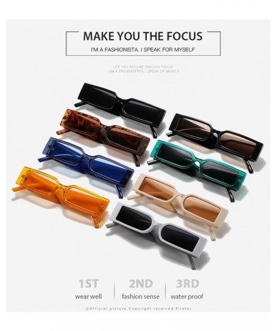 Small Frame Fashion Hip-hop Outdoor Beach Vacation Sunglasses for Men and Women (Color : 8, Size : 1) 1 1 $12.44 Designer