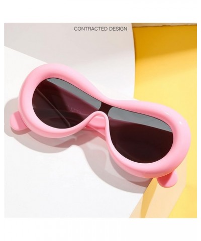 Round frame men and women sunglasses outdoor vacation Trendy UV400 Sunglasses Gift 2 $14.16 Designer