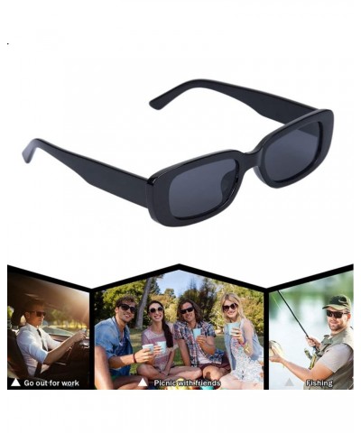 9074 Sunglasses for Small Faces Blackout Glasses Chunky Sunglasses for Women UV400 protection Black Frame Gray No.1 $9.61 Sport