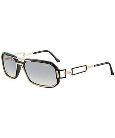 8004 Sunglasses Black & Gold Frame/Grey Gradient Lens $168.21 Designer