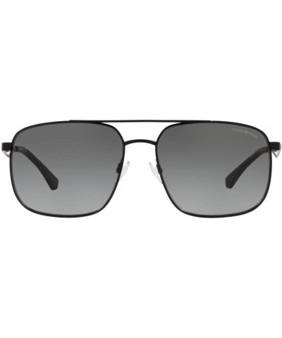 Men's Round Fashion Sunglasses Matte Black/Gradient Grey $45.87 Round