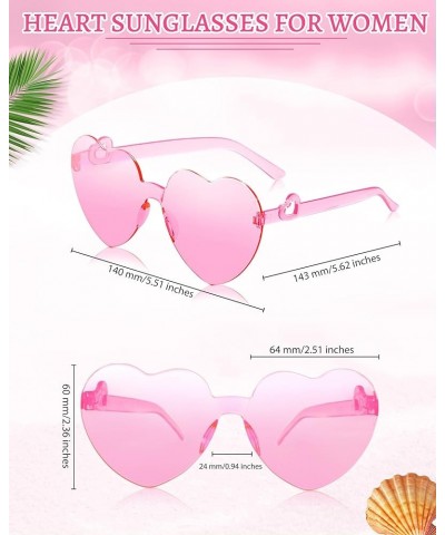 12PCS Heart Sunglasses Candy Color Heart Glasses for Women Heart Sun Glasses for Bachelorette Birthday Party 1-12pc Pink $8.4...