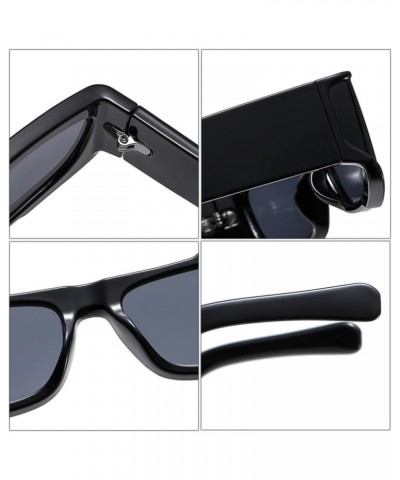 Rectangle Purple Double Color Women Sunglasses Retro Gradient Shades UV400 Men Sun Glasses 3 $18.04 Rectangular