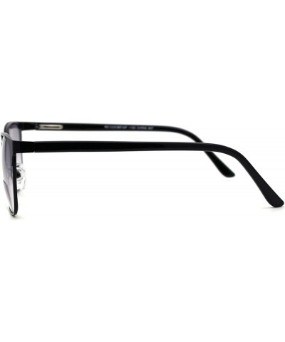 Mens 90s Fashion Metal Rim Rectangle Bifocal Light Sunglasses Reader Gold +1.5 Black +2.00 $9.69 Rectangular