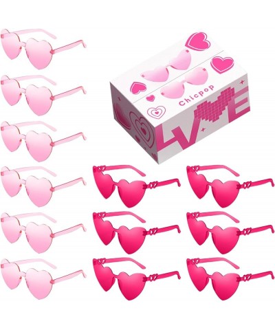 12 Pairs Heart Sunglasses For Women Heart Shaped Sunglasses heart sunglasses For Valentines Day Party Favors 12-pinkrose $17....