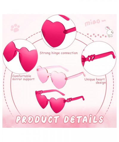 12 Pairs Heart Sunglasses For Women Heart Shaped Sunglasses heart sunglasses For Valentines Day Party Favors 12-pinkrose $17....