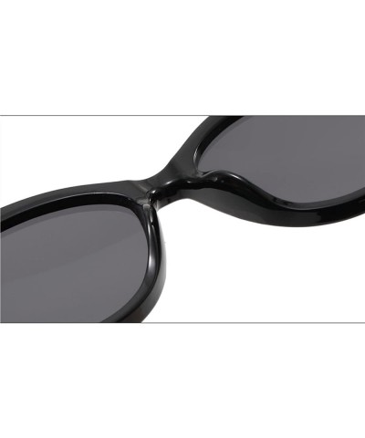 Vintage Cat Eye Men's and Women's Sunglasses Outdoor Holiday Commuter Trend UV400 Sunglasses Gift B $10.93 Designer