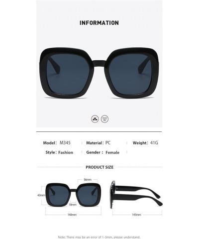 Fashion Big Frame Men and Women Street Shooting Sunglasses Outdoor Holiday Beach Decoration Sunglasses (Color : B, Size : 1) ...