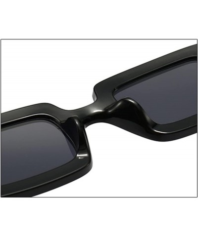 Rectangular Frame Men and Women Outdoor Vacation Fashion Sunglasses (Color : F, Size : 1) 1 Medium $13.03 Designer