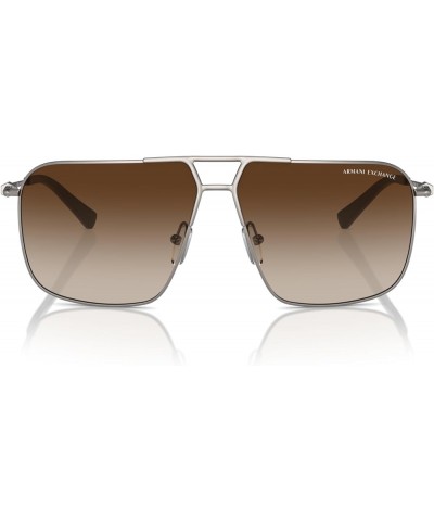 Men's Ax2050s Aviator Sunglasses Matte Gunmetal/Polarized Bronze $42.42 Aviator