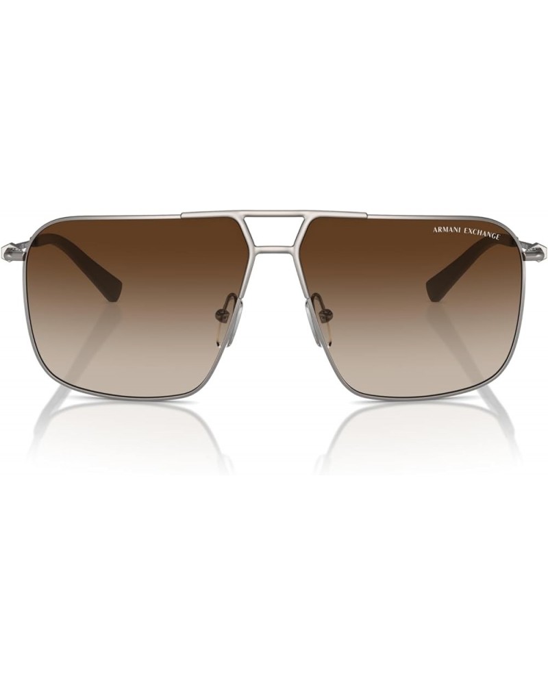 Men's Ax2050s Aviator Sunglasses Matte Gunmetal/Polarized Bronze $42.42 Aviator