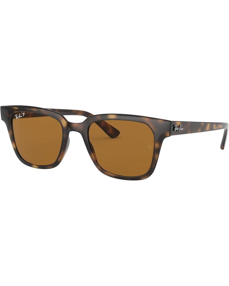 Rb4323 Square Sunglasses Light Havana/Polarized Brown $54.14 Square