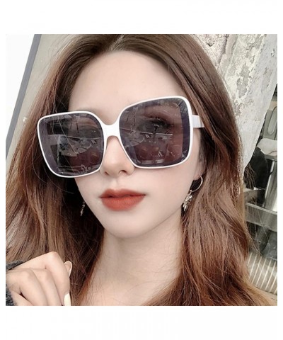 Large Frame Box Men and Women Sunglasses Outdoor Vacation Beach Sunglasses Gift Sunglasses Men Trendy (Color : F, Size : One ...