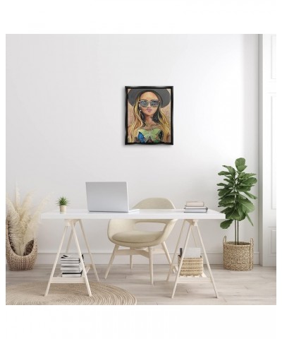 Trendy Woman Luna Moth City Reflection Sunglasses Canvas Wall Art, Design by Stacy Gresell Black Floater Framed 17 x 21 $41.1...