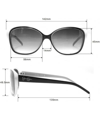 Women's J5012 Retro Cat Eye Sunglasses with Uv400 Protection. Glam Gifts for Her, 56 Mm Black $14.11 Aviator