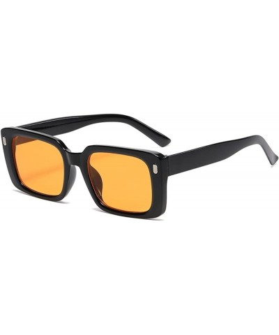 Square Frame Retro Men And Women Sunglasses Vacation Beach Trendy UV400 Sunglasses Gift C $16.93 Designer