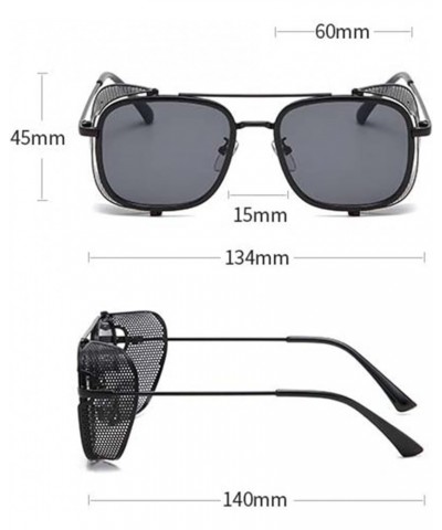 Punk Retro Wind Blocking Sunglasses for Men and Women, Outdoor Vacation Glasses (Color : D, Size : Medium) Medium C $19.86 De...