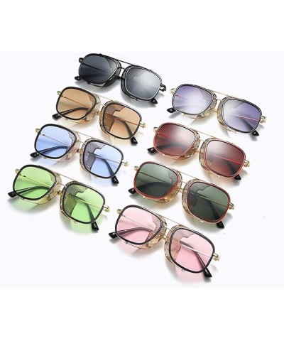 Punk Retro Wind Blocking Sunglasses for Men and Women, Outdoor Vacation Glasses (Color : D, Size : Medium) Medium C $19.86 De...