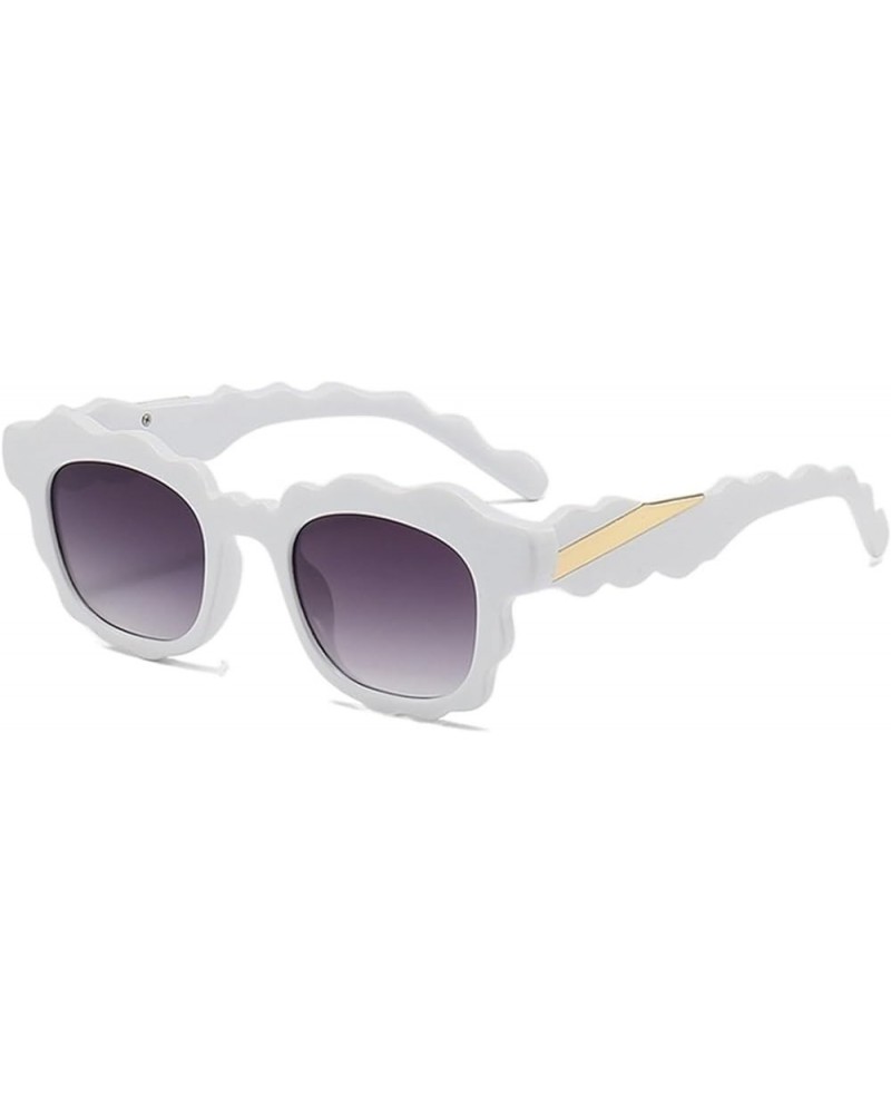 Fashion Retro Men's And Women's Sunglasses Outdoor Vacation Decorative UV400 Sunglasses Gift F $16.12 Designer