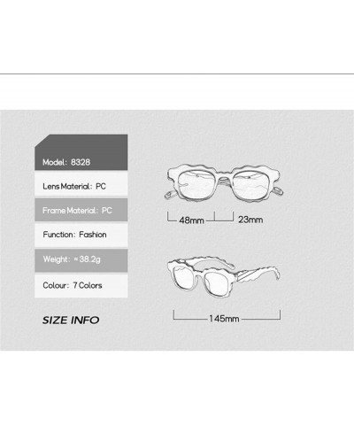 Fashion Retro Men's And Women's Sunglasses Outdoor Vacation Decorative UV400 Sunglasses Gift F $16.12 Designer