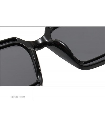 Men's And Women's Square Outdoor Sunglasses Large Frame Commuter Trend UV400 Sunglasses Gift F $11.94 Designer