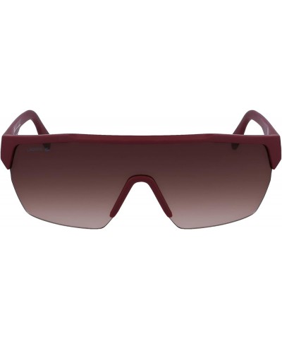 Men's L989s Rectangular Sunglasses Matte Dark Red $25.02 Rectangular