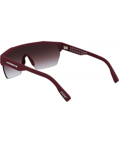 Men's L989s Rectangular Sunglasses Matte Dark Red $25.02 Rectangular