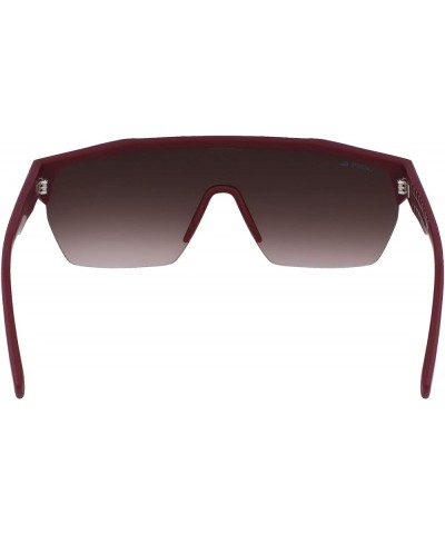 Men's L989s Rectangular Sunglasses Matte Dark Red $25.02 Rectangular