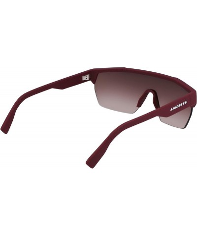 Men's L989s Rectangular Sunglasses Matte Dark Red $25.02 Rectangular