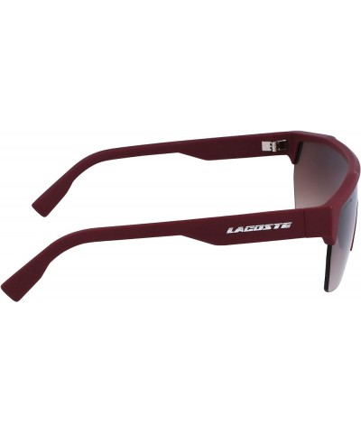 Men's L989s Rectangular Sunglasses Matte Dark Red $25.02 Rectangular