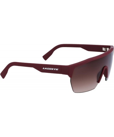 Men's L989s Rectangular Sunglasses Matte Dark Red $25.02 Rectangular