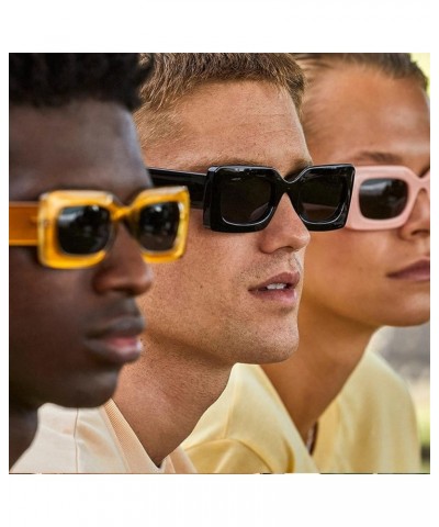 Square Wide Leg Fashion Men And Women Sunglasses Outdoor Vacation Beach Sunglasses C $33.18 Sport