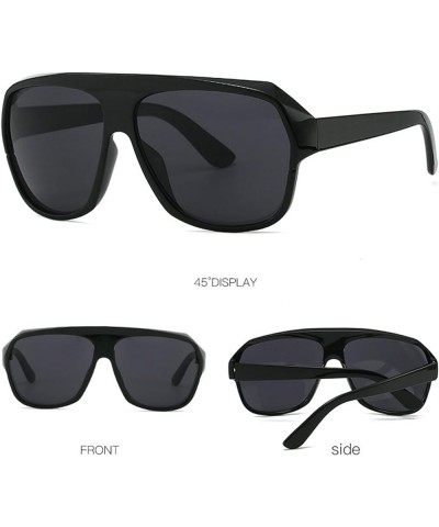 Futuristic y2k Sunglasses for Women Oversized Trendy Shield Wrap Around Frameless Sun Glasses Black $10.72 Square